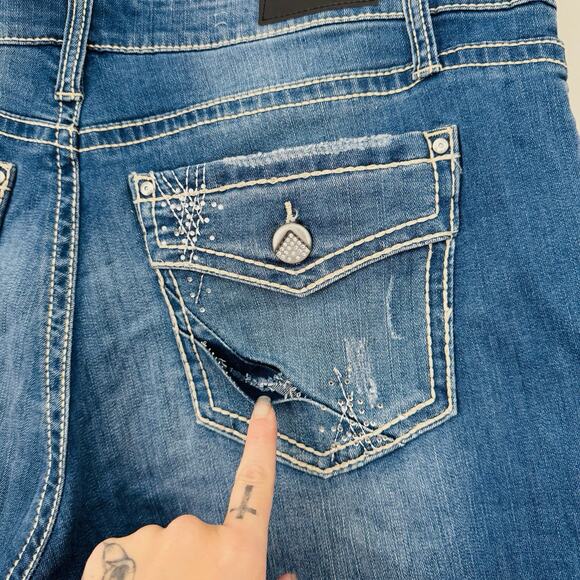 Daytrip Capri High Rise Blue Jeans Women’s Size 38 - Picture 6 of 9